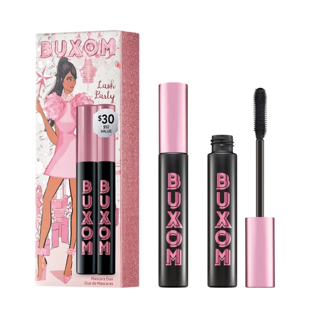 Set of 2 Buxom Lash Party Mascara Duo - Black and Pink
